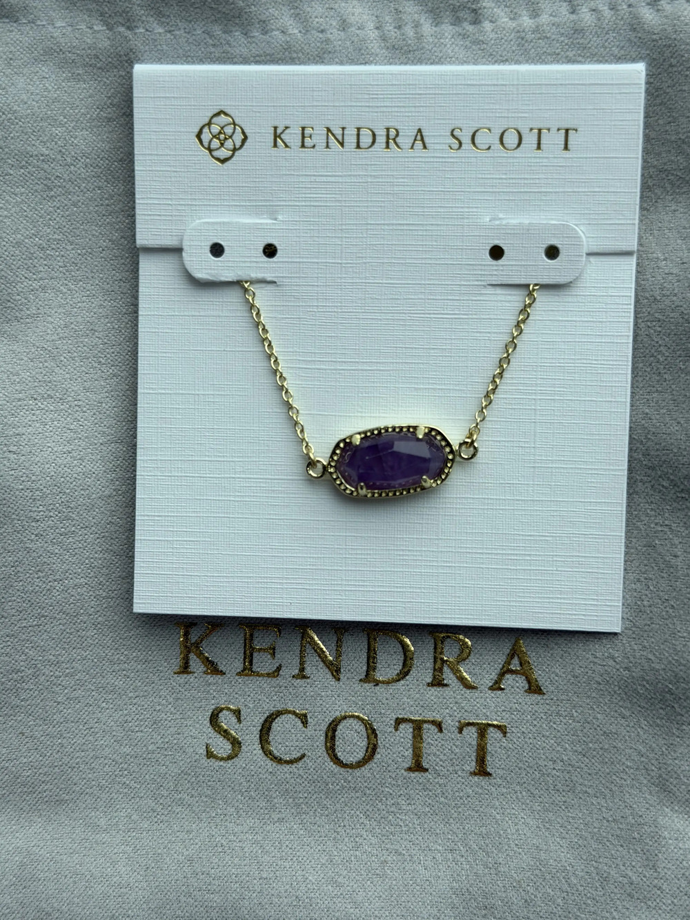 Kendra Scott Purple Pendant Bracelet